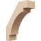 Ekena Millwork 5-inch W x 14-inch D x 18-inch H Merced Rough Cedar Woodgrain TimberThane Knee Brace, Primed BRCUR05X14X18MRCRCPR - alternate 1